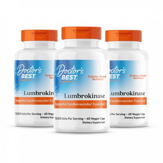 Doctor's Best Lumbrokinase, 20 mg, 60 Veggie Caps