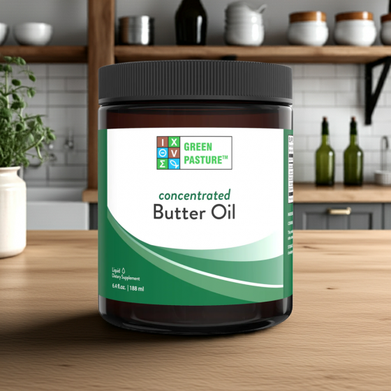 Green Pasture High Vitamin Butter Oil X-Factor Gold gel container (188 ml)