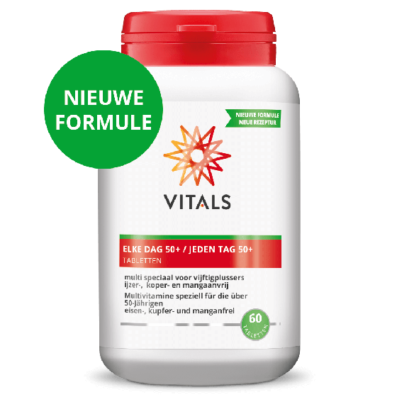 Vitals - Elke Dag 50+ Tabletten - vernieuwd - 60 Tabletten