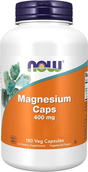 Now Foods - Magnesium, 400mg - 180 vcaps