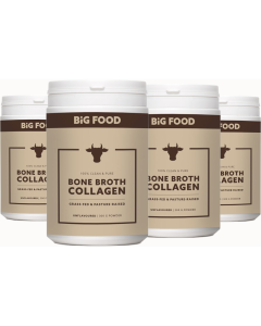 Big Food Beef Bone Broth Collagen – Vorteilspaket 3 + 1 Gratis (4 × 300 g)
