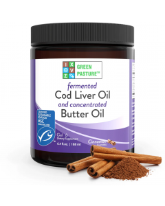 Green Pasture – Zimt Fermentierter Lebertran / Butteröl Blend – 188 ml Gel