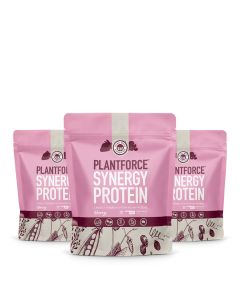 plantforce synergy protein bundle deal 3x 800g berry