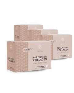 Pure Marine Collageen +C - Chocolate Dream - 4 x 30 Sachets - 3+1 Gratis - Voordeelpakket Aanbieding