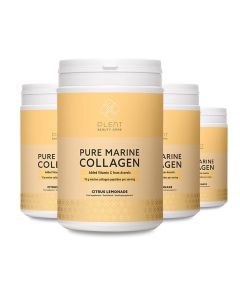 Pure Marine Collagen + Vitamin C – Citrus Lemonade – 3+1 Gratis Vorteilspaket – Plent