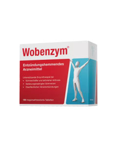 Wobenzym® enzymensupplement - met bromelaïne, trypsine & rutine – 100 tabletten